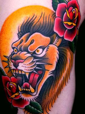 Lion hearted 🦁❤️‍🔥  #InkMaster #tattooideas #tattoo #lion