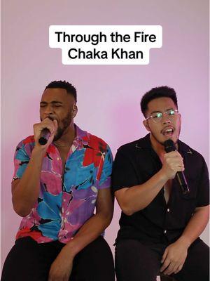 When a song’s this good, who can say no? 🤷‍♂️ #ThroughtheFire #ChakaKhan #music #harmony #cover 