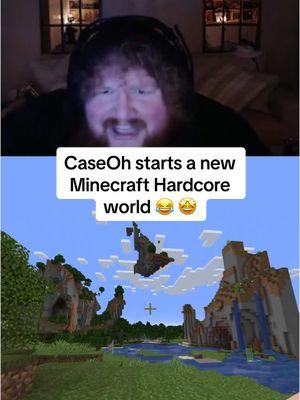 CaseOh starts a new Minecraft Hardcore world 😂 🤩 #caseoh #Minecraft #caseohgames #caseohclips #caseohfunnymoments #caseohgamestwitch #clips #minecrafthardcore 