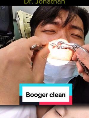 He can smell colors after removing Booger!!! #boogerremoval #booger #noseclean #stuffynose #drynose #cleaning #clean 