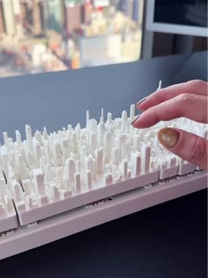 for the city that never sleeps, the keyboard that never works #3dprinting #keyboard #nyc 