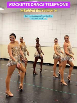 Leave your guesses in the comments 👀💃📞 @The Rockettes  . . . #dancetelephone #behindthescenes #dancechallenege #rockettes #dancerlife 