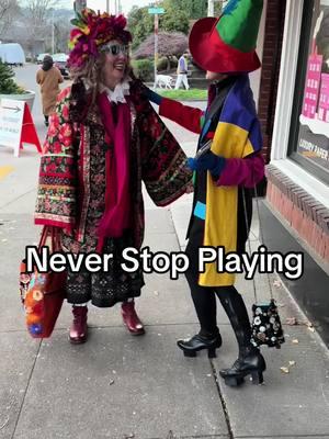 Playing dress up at 81! #portland #advancedstyle #dressup #dresstoimpress #colorblock #vintage #vintageshopping #hats #havingfun #aginggracefully #BestFriends #bffs #eccentric #maximalism #maximaliststyle #neverstop #patternmixing #OOTD #comeshopwithme #outonthetown #handmade #beyourself 