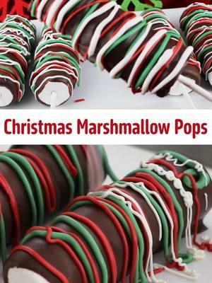 Yummy Christmas Marshmallow Pops for the Holidays. Google “two sisters christmas marshmallow pops” for the full recipe.  #christmastiktok #christmasdessert #christmas #christmascountdown #marshmallowpops 