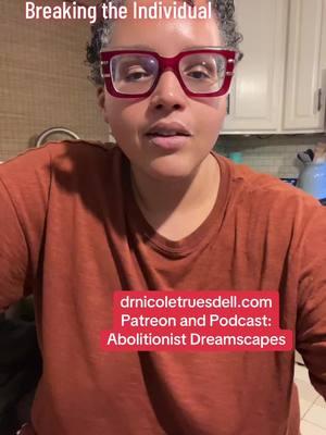 Full video is on my Patreon. Subscribe there and to my newsletter to stay connected. #self #individual  #human #future #dream #queer #black #drnicoletruesdell 