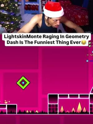 Monte Plays Geometry Dash😂TWITCH:LightskinMonte (Lnk in Bio) #lightskinmonte #fyp #monte #lightskinmonteclips #twitchstreamer @LightskinMonte 