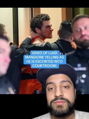 VIDEO OF LUIGI MANGIONE YELLING AS HE IS ESCORTED INTO COURTROOM! #greenscreen #fyp #truecrimetok #breakingnews #truecrimecommunity #news #unitedhealthcare #ceo #brianthompson #suspect #luigimangione #charge #update #unitedhealthgroup 