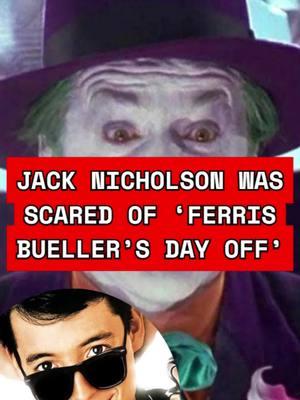 Even Jack Nicholson gets scared sometimes #jacknicholson #ferrisbueller #ferrisbuellersdayoff #celebstories