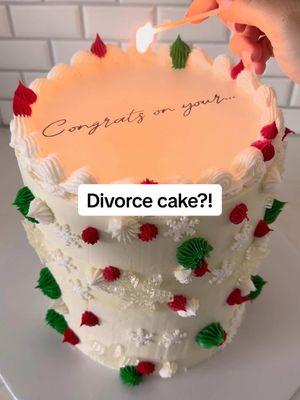 Thoughts?! #cakesbymarian #cakedecorating #cakevideo #cakeart #caketok #cake #cakes #realisticcake #realorcake #divorce #viralcake 