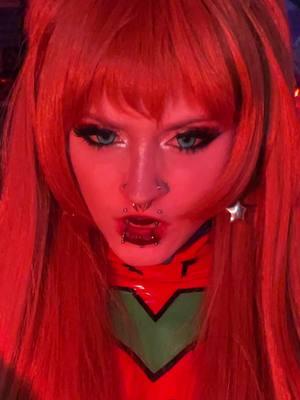 guys u CANNOT see the wig cap it is not there you are hallucinating!! #fyp #asuka #neongenesisevangelion #anime 