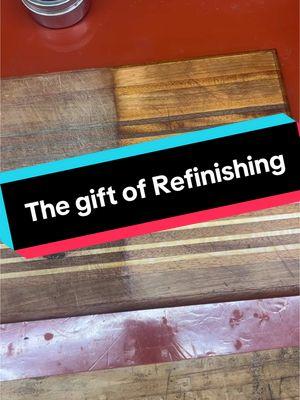 Give the gift of good refinishing. #woodworking #diyprojectsideas #maker #diygifts #chirstmasgift 