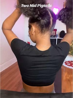 My hair is growing!  #sierra_2124 #hairinspo #hairstyleideas #blackgirlmagic #mixedgirlmagic #edgesonfleek #edgeslaid #edgestutorial #shortcurlyhair #curlyhairstyles #sleekhairstyle #sleekhair #twoponytails #midponytail 