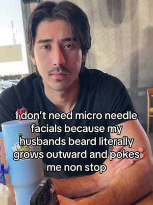 Its literally the worst tbh #husband #beard #facialtreatment #microneedlingface #imjustagirl 