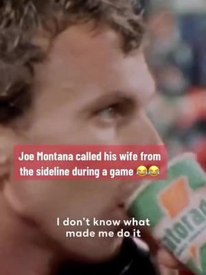 "I'm calling you to say I love you." 😅 ❤️ (via NFL Films) #49ers #sanfrancisco #wholesome #joemontana #family #tnfonprime