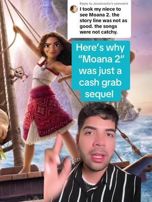 Replying to @Jessixrocks Disney’s Moana 2 film should’ve stayed as a long format animated series on Disney+… #animated #animations #animation #animators #hollywoodstudios #motionpicture #moana #moana2 #moana🌺🌺🌸🌸🏝🏝💦💦 #disneyplus #disneyadult #unionstrong #animationtiktok #linmanuelmiranda #linmanuel #sequel #sequels #movienight #movieclips🎬 #samoan #hawaiilife #DCOM #greenscreen 