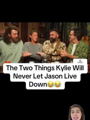 In kylies defense i would never let my bf live down the jumanji thing either 😂😂 #kyliekelce #jasonkelce #swiftietok #newheightspodcast #92percenters #swiftietiktok #notgonnalie #kelcefamily #traviskelce #goodmythicalmorning #footballswiftie #kyliekelcetaylorswift 