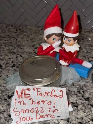 Naughty elves #fartprank #stinkprank #TexasA** #LiquidA** #chocolatesyrup #elfontheshelf #doodoo😂#doodoospray #fyp #foryourpage #foryoupage #foryou #christmasfun #elfideas2024 