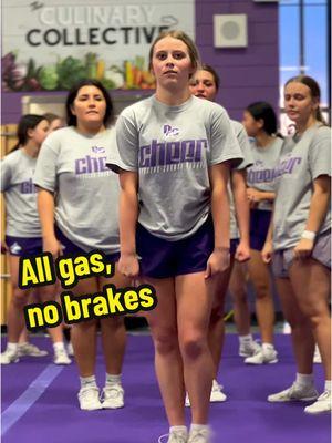 All gas, no brakes ⛽️🔥💜  #mtdchs #countoncounty #copreps #stateweek #cheer #highschoolcheer #fhsup #boomerang 