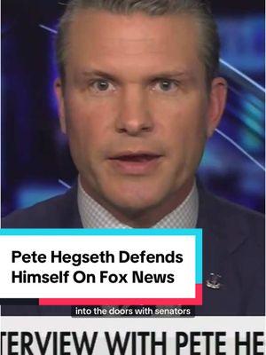 “I look forward to the FBI background check.” — Pete Hegseth, Trump's Secretary of Defense nominee who is facing alcohol and s3xual misconduct allegations #petehegseth #trump #donaldtrump #seanhannity #foxnews #fyp #news #politics #political #politicalnews #politicaltiktok 