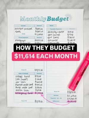 More details about this couple: ➡️ They have 3 children. ➡️ They want to build up their savings. ➡️ They have $96,364 of debt (not including mortgage). When she wrote to me she said that they struggle to have money at the end of the month. By writing a realistic budget, this family is more likely to take control of their finances. #personalfinance #budgetingtips #financialliteracy #financialfreedom #financialwellness #personalfinancetips #howtobudget