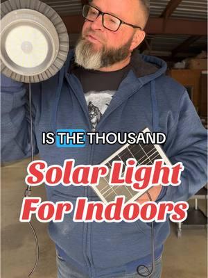 LED Solar Light for Indoors #solar #light #shed #electric #patio #porch #christmas #christmasgift #camping #rv #offgrid #TikTokShop #attic #garage #homedecor #giftsforhim #shedbuild 