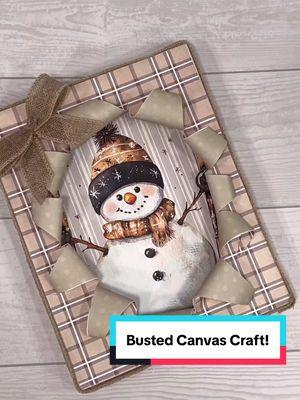 Looking for unique DIY Christmas crafts? 🎄 Learn how to make a busted canvas craft with Julie’s Wreath Boutique! This easy and fun project uses canvases, printables, Mod Podge, and glue to create stunning 3D art perfect for holiday decor or gifts. 🌟 Whether you’re a beginner or experienced crafter, this creative idea will bring a festive touch to your home. #diyprojects #craftingtutorials #christmastiktok #craftingideas #canvaspainting  