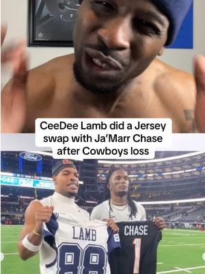 CeeDee Lamb did a jersey swap with Ja’Marr Chase after Cowboys loss to Bengals  #ceedelamb #jamarrchase #dallascowboys #dallascowboyscheerleaders #dallascowboysfans #dallascowboysnation #dc4l #dc4life #nfl #letjaytryit #nflfootballtiktok #football #cincinnatibengals #fyp 