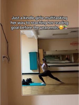 Spoiler: I already crushed my 2024 goal of 30 books! I’ve read 37 so far and couldn’t be prouder of myself for rediscovering my love for reading these last couple of years. #splitstraining #splits #flexible #flexibilitychallenge #oneractive #mobilitytraining #bookclubtiktok #kindleunlimitedromancebooks #kindlegirlie #kindlepaperwhite #amazonkindle #readingnook 