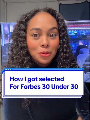 I was one of 10,000 applicants this year but how does some one get selected for @Forbes #30under30 ? Here’s my story! #forbes #storytime #thankful #earlycareer #gratitude 