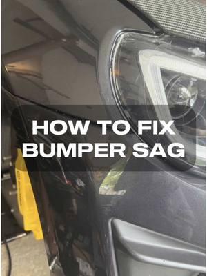 How to easily fix bumper sag on your first gen 86/BRZ #toyota #gt86 #scion #frs #subaru #brz #bumpersag #carmods #autobody #carmaintenance 