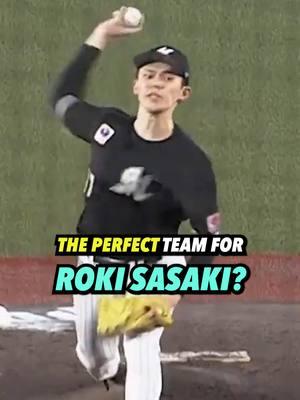 Roki Sasaki should sign with this team instead of the Dodgers👀 #MLB #baseball #mlbtiktok #baseballtiktok #rokisasaki #pitching #sports #sportstiktok #strikeout #seattlemariners #mlbfreeagency #mlboffseason #shoheiohtani #losangelesdodgers