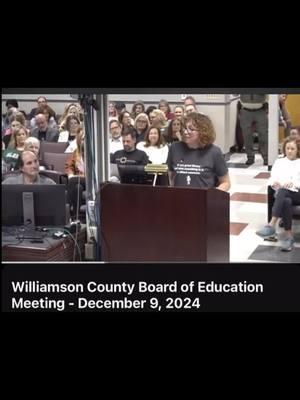 Moms against liberty are sitting back there ready to speak against books.  WCS ended up removing 3 books from high school libraries (Perks of Being a Wallflower, Where the Crawdads Sing, Extremely Loud & Incredibly Close), the removed Speak from middle school libraries & restricted The Field Guide to the North American Teenager to 11th & 12th grade only. #FYP #ForYouPage #Tennessee #WilliamsonCountySchools #WCSB #BookTok #WCS #freedomtoread #bookban #M4L #librarians #teachers #APenglish #speak #wherethecrawdadssing #extremelyloudandincrediblyclose #fieldguidetothenorthamericanteenager #perksofbeingawallflower 