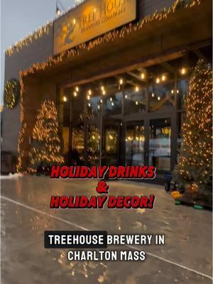 Drinks and Decor! Treehouse Brewery in Charlton, Massachusetts! #newenglandcouple #newengland #treehouse #drinks #HolidaySeason #FestiveSeason #lodge #winter #brewery #Massachusetts #visitmassachusetts #newengland