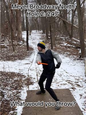 My Innova Roc3 got a nice slip off the snow for the birdie! What would you throw here? #innovadiscs #innovarocstar #discgolf #discgolfdudez #disc #frisbee #frisbeegolf #discgolflife #fyp #foryou #foryoupage #tiktok #viral #viralvideo 