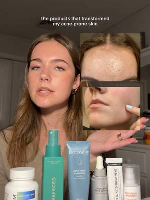 Ignore me pointing in the wrong direction in the beginning😭 @CLEARSTEM Skincare @Barefaced @Face Reality @The INKEY List @janmariniskinresearch @haruharu wonder #acne #acneprone #acneproneskin #skincare #combinationskin 