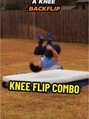 Knee Backflip to Knee Frontflip?! 😱⁉️ #knee #backflip #frontflip #combo #fyp #foryou #ground #flips #tricks