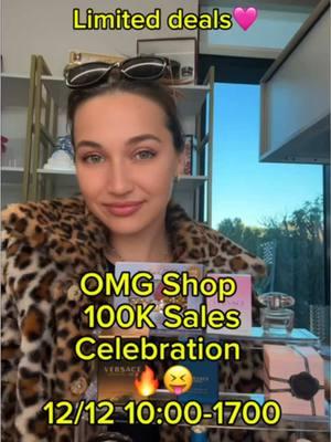 Come join our 100K sold items celebration! Flash sale, giveaways, and even more promotion🔥🔥🔥 Thursday 10AM (pst) #tiktokshopholidayhaul #chrismasgifts #tiktokperfume #versace #live #flashsale 