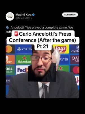 🚨Carlo Ancelotti’s Press Conference (After the game) Pt 21 #realmadrid #halamadrid #madrid #atalanta #ucl #championsleague #uefa #ancelotti #carloancelotti #brahimdiaz #brahim #judebellingham #jude #kylianmbappé #mbappe #kylian #bellingham #thibautcourtois #camavinga #rodrygogoes #retegui #rodrygo #courtois #daniceballos #ceballos #viniciusjunior #viniciusjr #vinicius #vinijr #vini #delpiero #micahrichards #futbol #futboltiktok #football #footballtiktok #Soccer #soccertiktok #fyp #tapiaa__ 