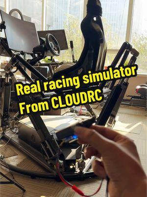 Simulator gets larger, controller cam gets smaller. Real racing #simulator from #cloudrc  Unlimited range first-person driving, a whole new #racing revolution.