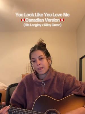 since this song went #1, had to make a canuck version like an absolute hoser because @Twinnie made a yorkshire version🇨🇦🤠 #countrymusic #ellalangley #rileygreen #youlooklikeyouloveme #cover #canucks 