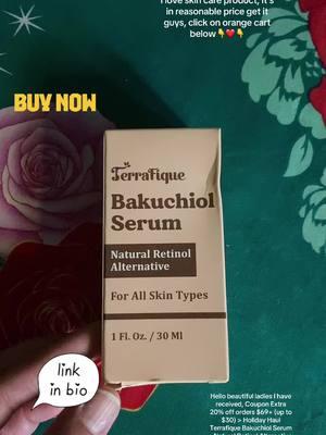 Terrafique Bakuchiol Serum - Natural Retinol Alternative for Women - Hydrating Serum for Gentle Skin - Anti Aging Wrinkle Serum for Face - 1 Fl. Oz#terrafiquebakuchiol #serum#hydratingserum #gentleskincare #antiagingskincare #wrinkleserum #TikTokShop #christmas #deals #holidayhual #fypシ゚viral #tiktokmademebuyit #fyppppppppppppppppppppppp @🕉️(Dear•Raj•babu🔱 @Bishnu shrestha @Pragya_Sharma07(kanchi)💚🦋 