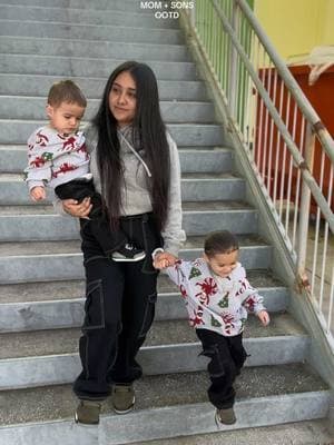 Love matching with my boys🤍 #fyp #foryou #MomsofTikTok #boymom #matchingoutfits #matchingootd #colorcoordinated #singlemom #momandson #momandsongoals 