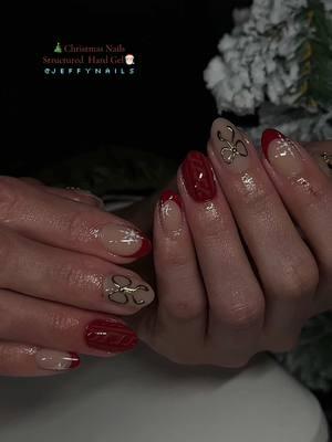 🎄💕✨ . . . . . #capcut #christmasnails #xmasnails #nailart #christmasnailsart #rednails #redchristmasnails #candycanenails #bownails #whitenails #frenchtipnails #baddienails #almondnails #shortnails #glamnails #cutechristmasnails #tularenails #nailtrends#CapCut 