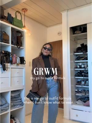 #GRWM OUTFIT INSPO for Women #styletips #styleinspo #denimyourway #oversizedblazer @abercrombie @naturalizer @brim2sole 