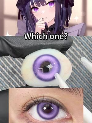 Which one is better for #shizukutan?💞💞 #mislens #mislenscontacts #purpleeyes #purplecontacts #coloredcontacts #contactlenses #shizukutancosplay #marinkitagawa #cosplay #mydressupdarling #cosplaycontacts #cosplaycostume #contactlensestryon #fyp