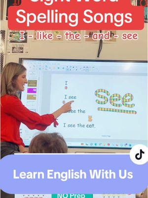 Use Spelling Songs and Sentence Ladders to Learn English!!! #english #learnenglish #learnenglishdaily #sentence #englishclass #kindergarten #sor #songs #learningisfun #fluency #fluentenglish #readingenglish #readingteacher #fluent #spelling #sentenceladders #reading #phonics #mrssmithscatchysongs 