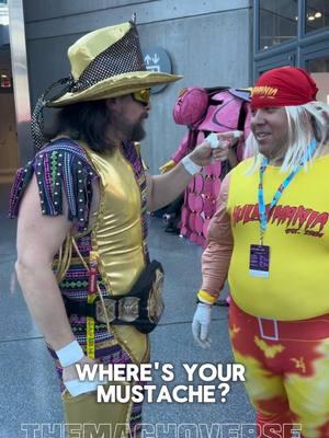 The Mega Yeah, the Mega Powers 🤝@New York Comic Con #nycc #comiccon #nyc #wwefan #WWE #machoman #hulkhogan #themachoverse #wrestling #cosplay #megapowers #randysavage 