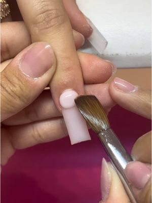 Obsessed with this buttery smooth application ✨ @Lé Moné ⬇️💖 • Naked Cover Acrylic  •XL Square Nail Tips  Discount Code: ANDREA 🫶🏽 #rva #rvanails #watchmework #application #shoplemone 