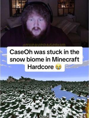 CaseOh was stuck in the snow biome in Minecraft Hardcore 😭 #caseoh #Minecraft #caseohgames #caseohclips #caseohfunnymoments #caseohgamestwitch #clips #minecrafthardcore 