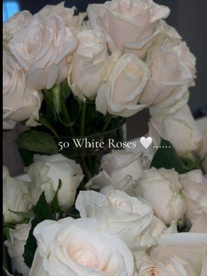 50 white roses and a heart full of gratitude 🤍 Taking time to soak in this beautiful surprise. Here’s to love, kindness, and the little joys that make life so special. #50Roses #GratefulHeart #blackwomenoftiktok #Love #FlowerArrangement #SurpriseGift #WhiteRoses #BloomingJoy #SelfLove #GratitudeMoment #TikTokVibes #FloralsForDays #CapCut 